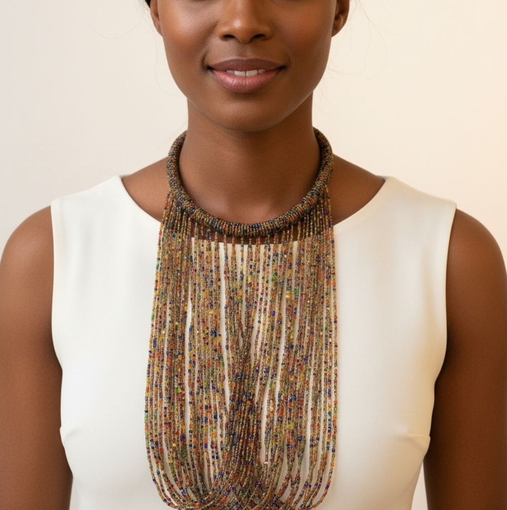Chic Multicolor Beaded Necklace